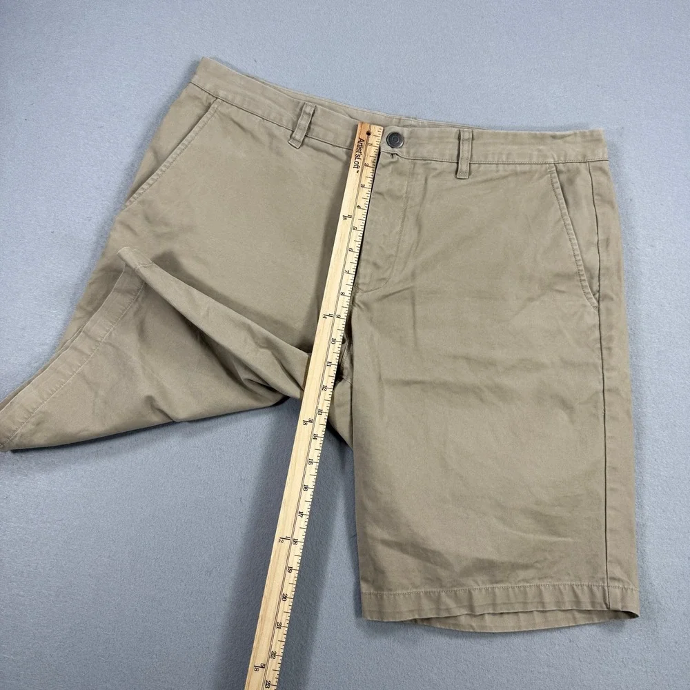 Bonobos Chino Shorts Men 36 Khaki Tan 11 Inch Inseam Casual Outdoor Summer Relax - Picture 7 of 10